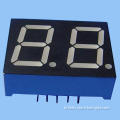 Dual-digit 7 Segment LED Display, 0.50-inch Blue Color, Common Anode, White Segment and Black Face